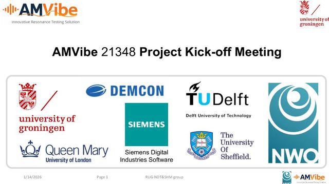 NWO-OTP AMVibe project kick-off meeting